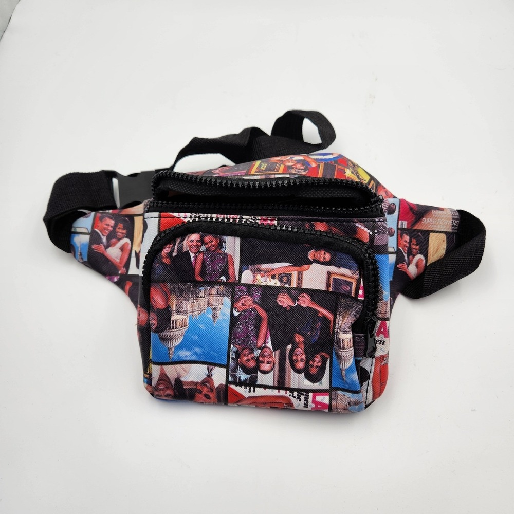 Obama Family Collage Fanny Pack Belt‎ Bag Carrier Unique Boho Retro - Picture 2 of 10